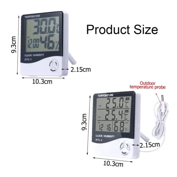 HTC-2 LCD Digital Thermometer Hygrometer