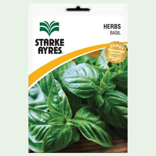Basil Seeds (Starke Ayres) 1 Starke Ayres Basil Herb Seeds Pack