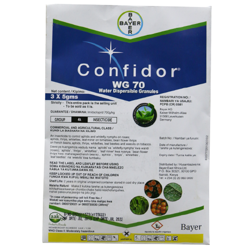 Confidor WG70 1 Bayer Confidor WG 70 pack